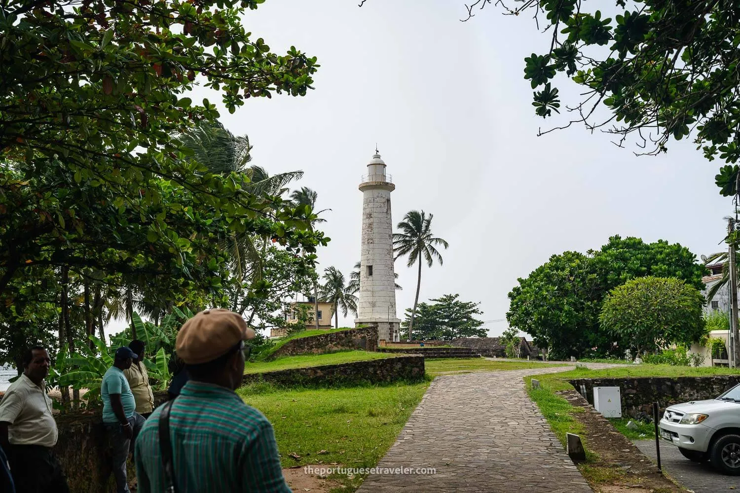 The Galle Lighthouse on our guided tour