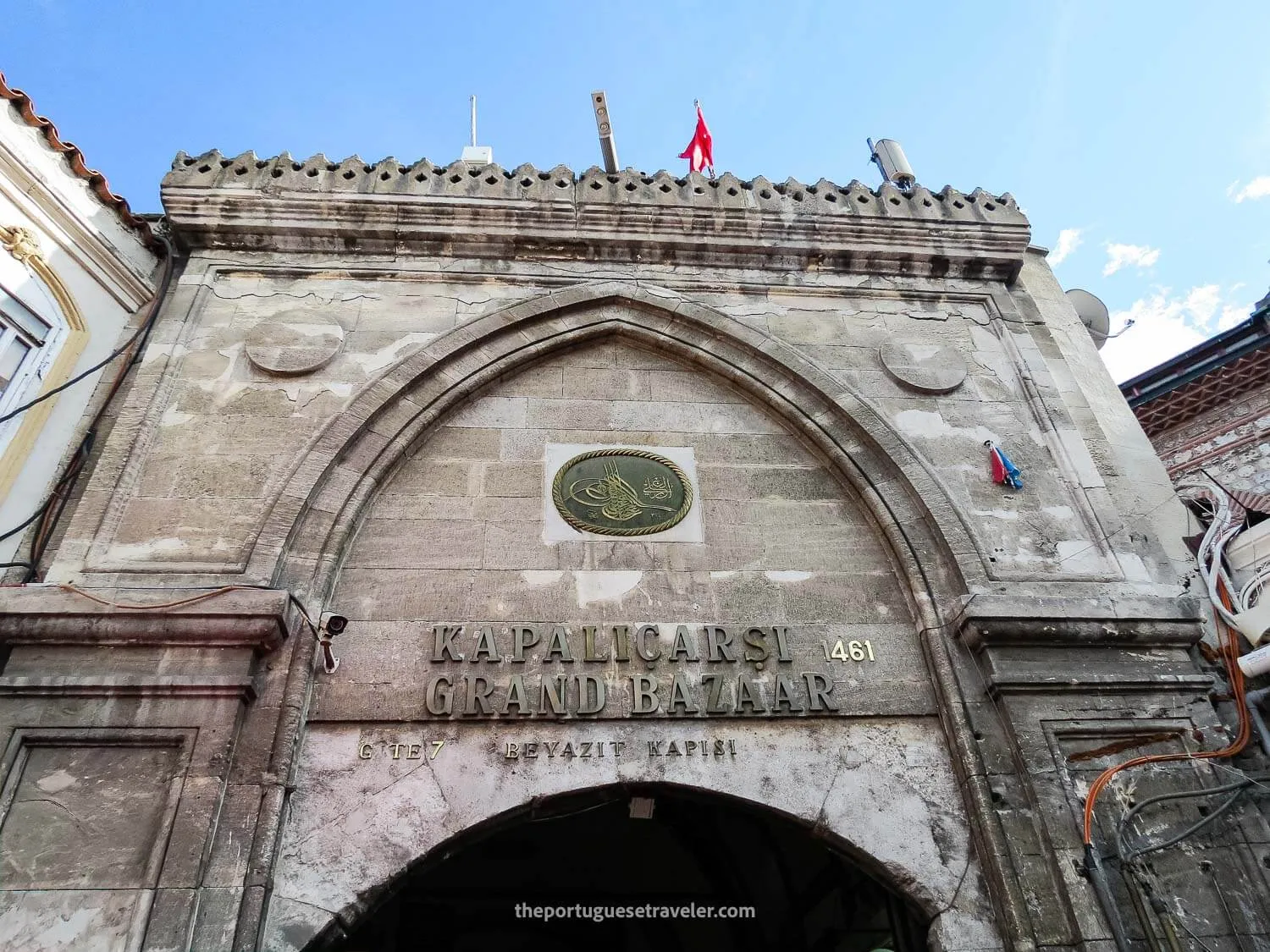The entrance to the Grand Bazaar in Istanbul