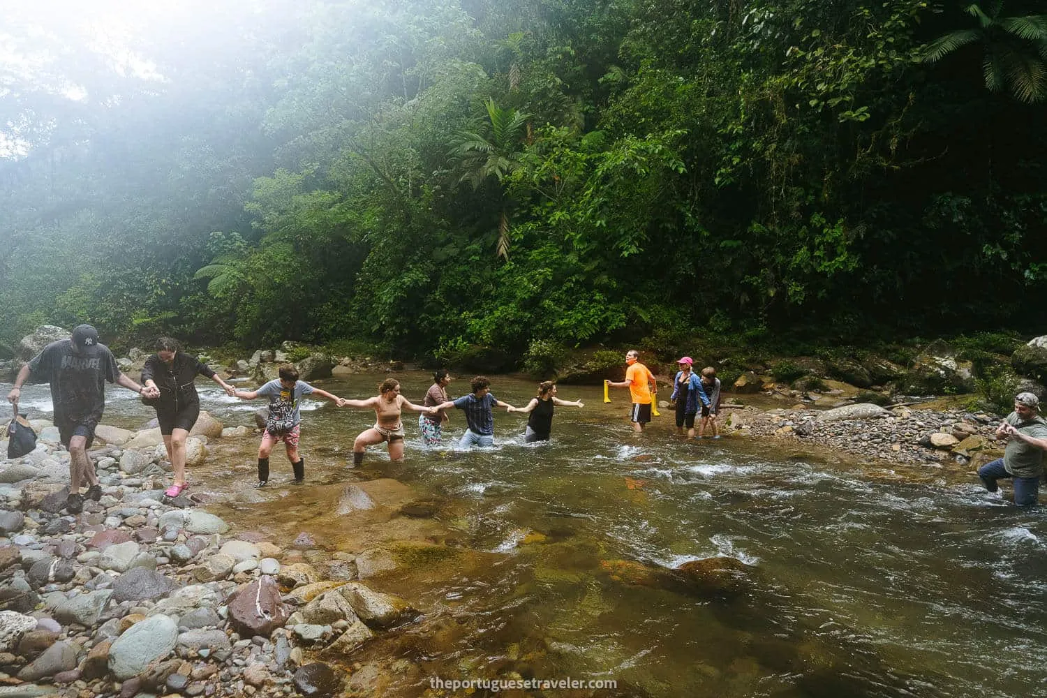 Crossing the river