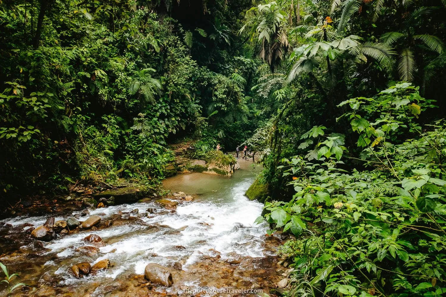 El rio donde se puede bañarse