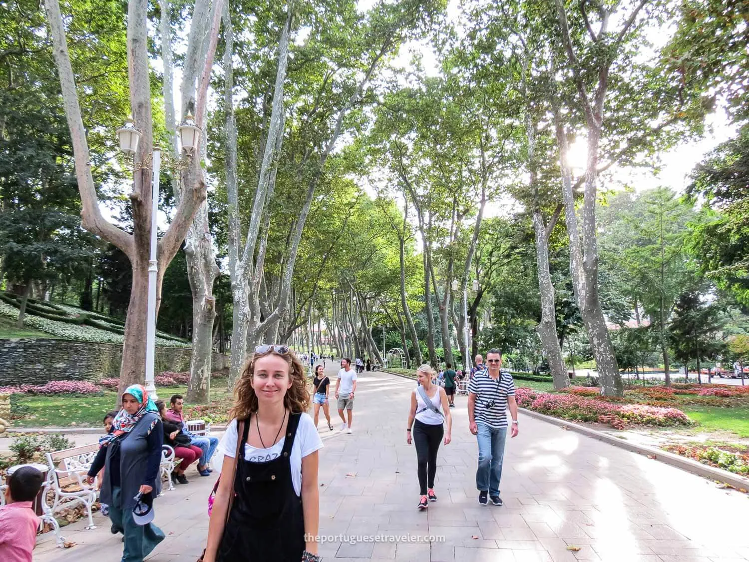 Ece at the Gülhane Park near Topkapi Palace in Istanbul