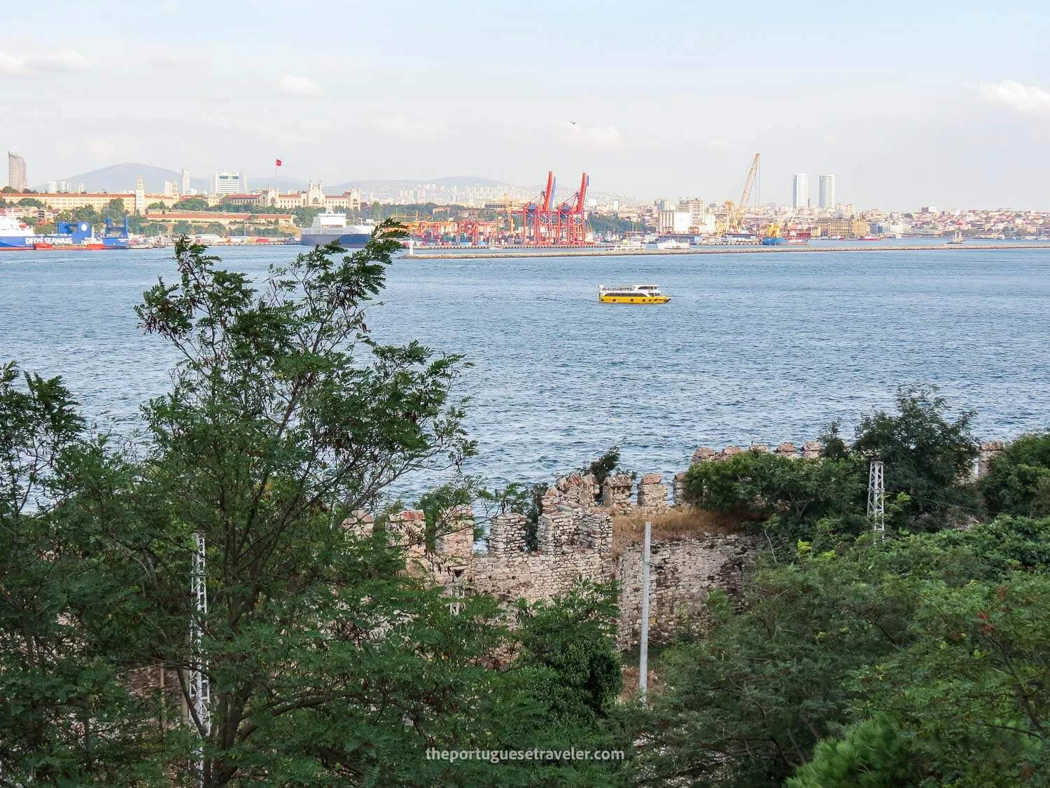 The view at the Gülhane Park Tea Garden