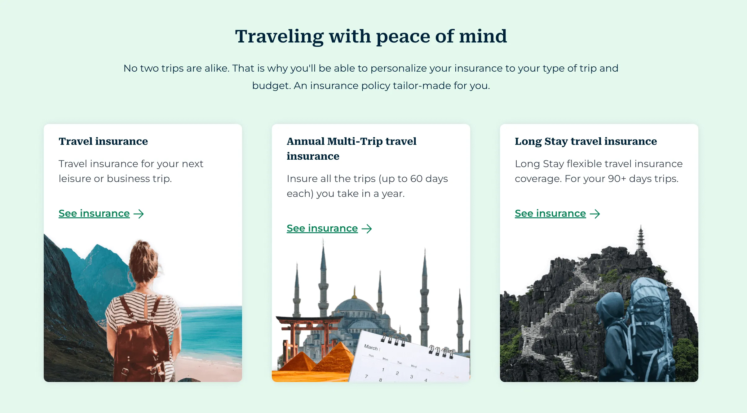 Heymondo's Travel Insurance Options