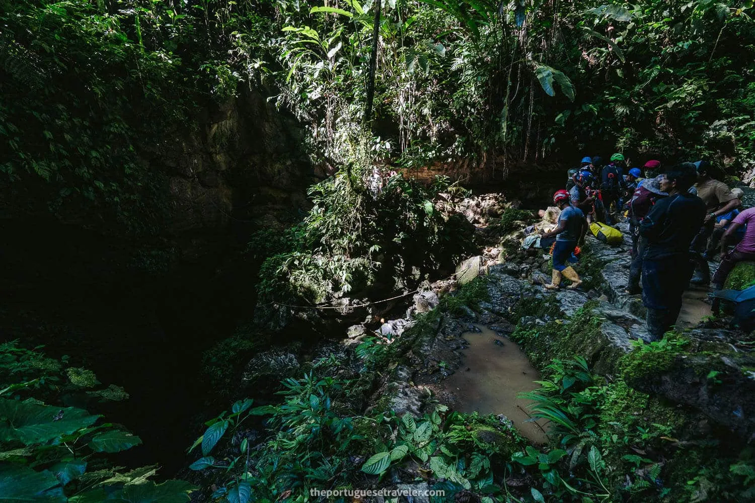 The mouth of the Cueva de Los Tayos