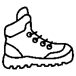 hiking boots icon