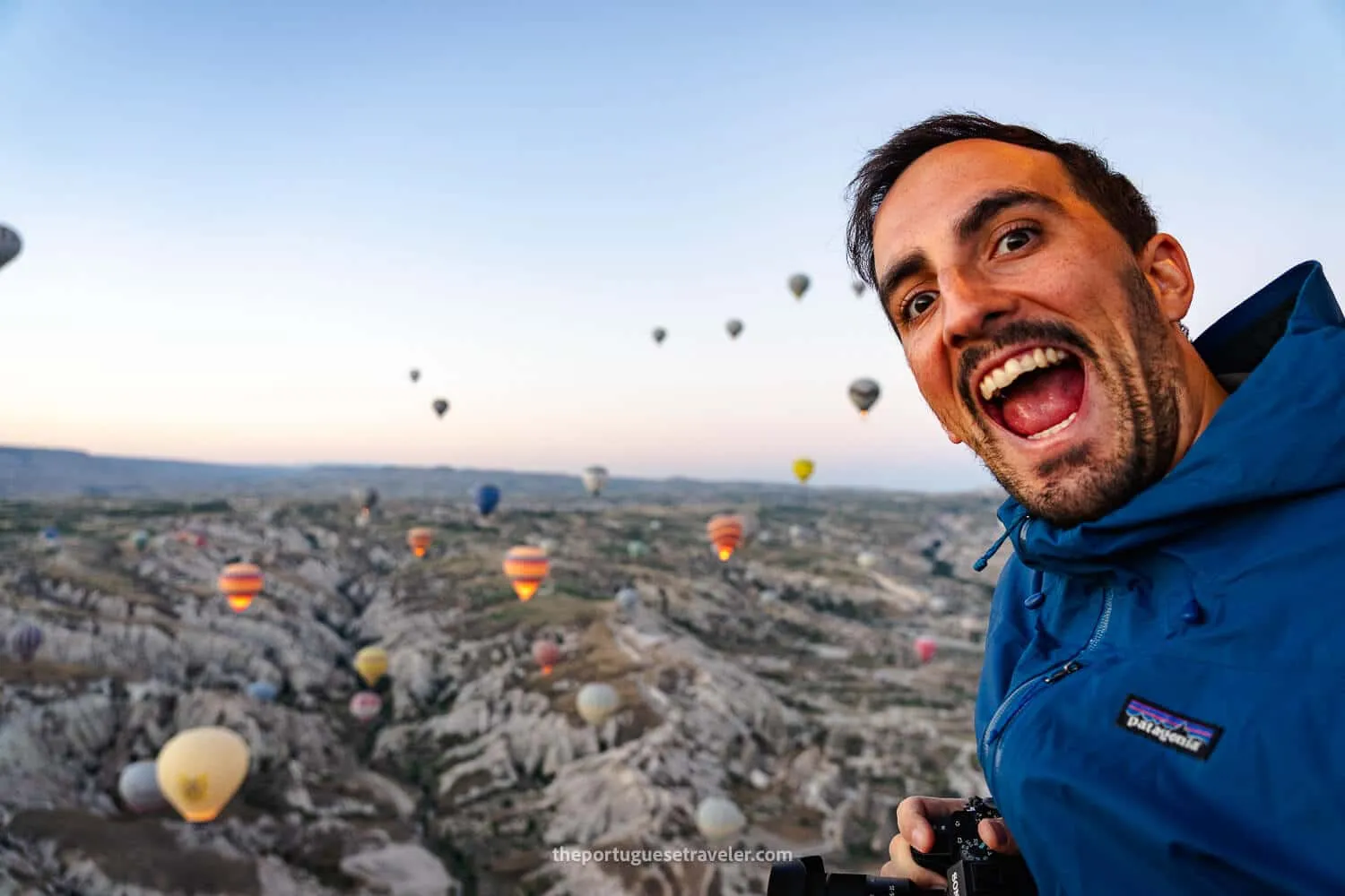 Me amazed by the hot air balloon show i waited 10 years