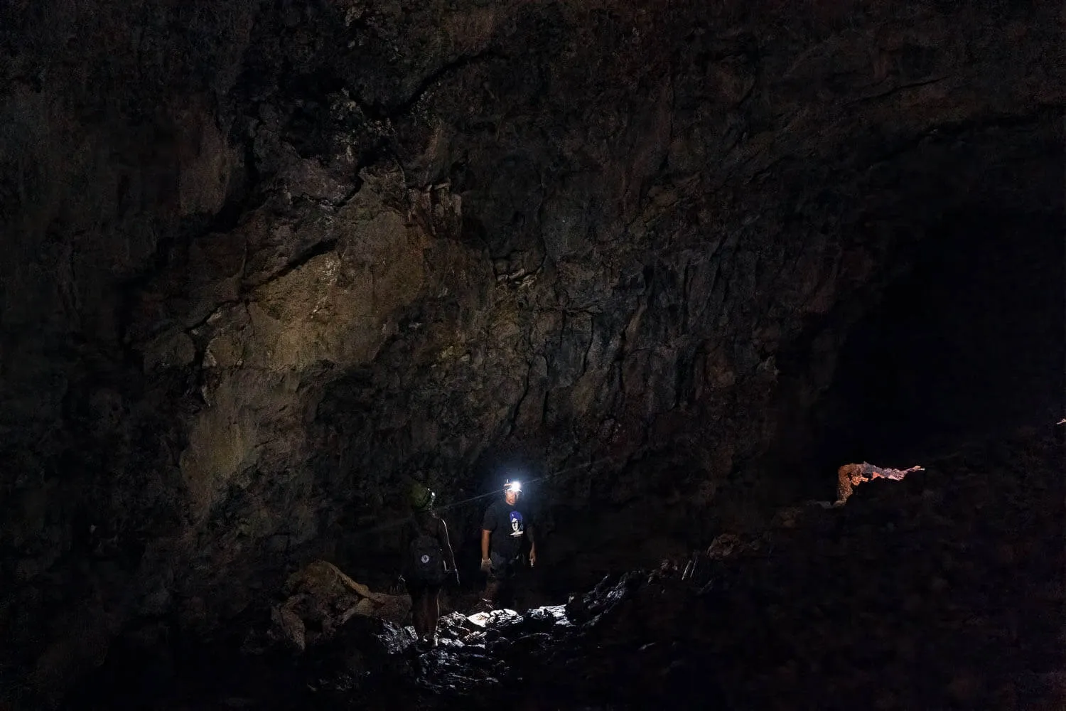 The interior of the cave