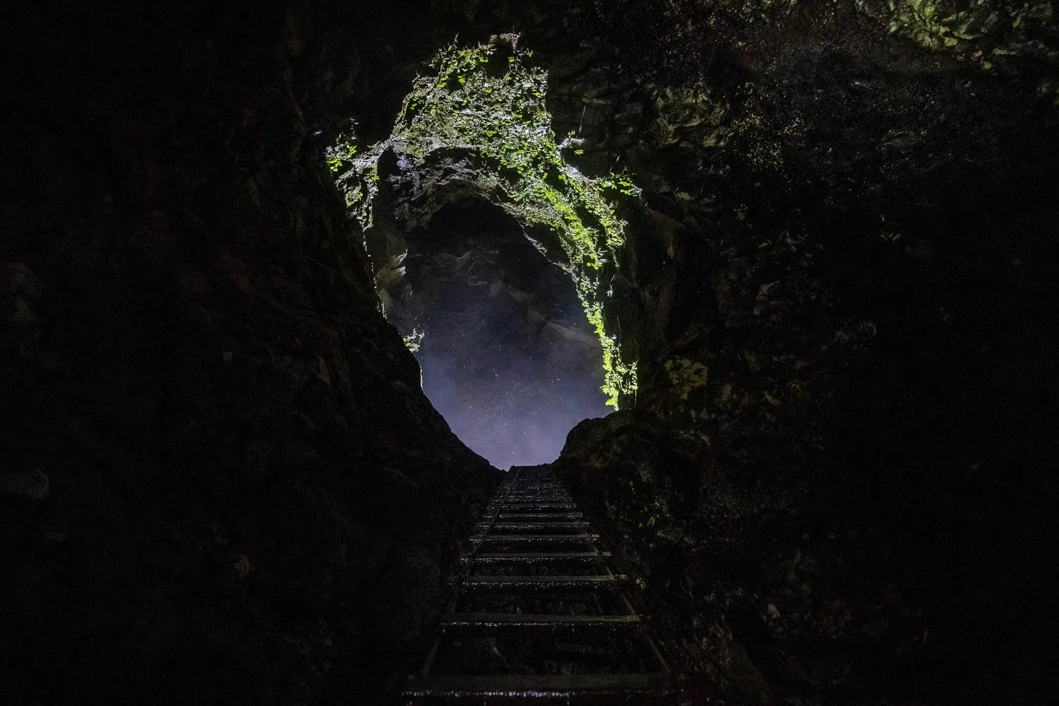 The opening at the top
