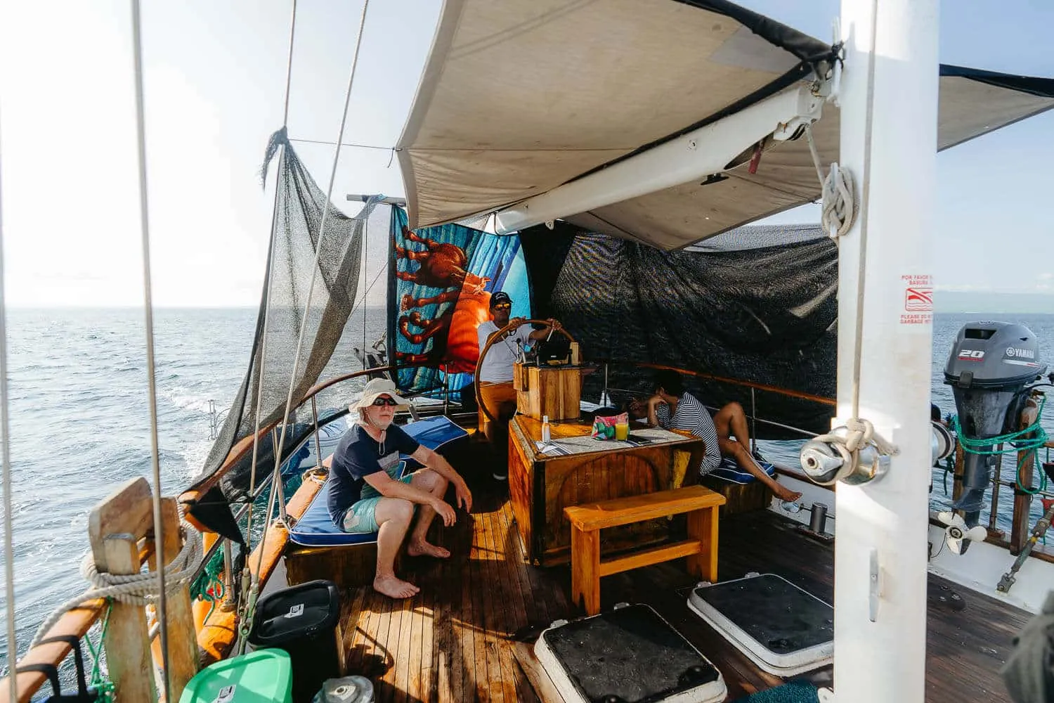 The beginning of the sailing trip