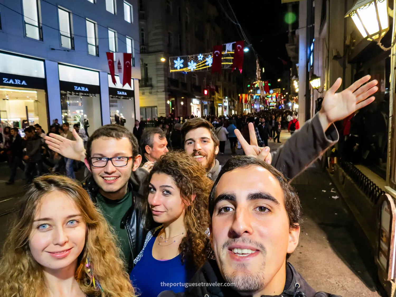 The group in Istiklal