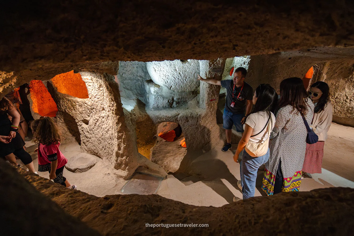 The interior of the Kaymakli Underground City, on the Cappadocia Green Tour