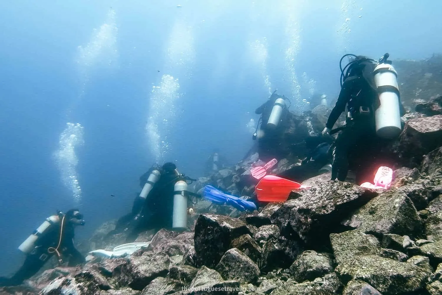 The plateau where we waited for the sharks