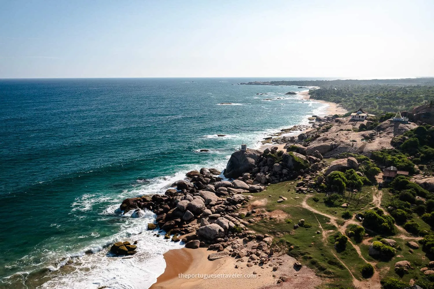 The Kirinda Beach in Sri Lanka - Drone View