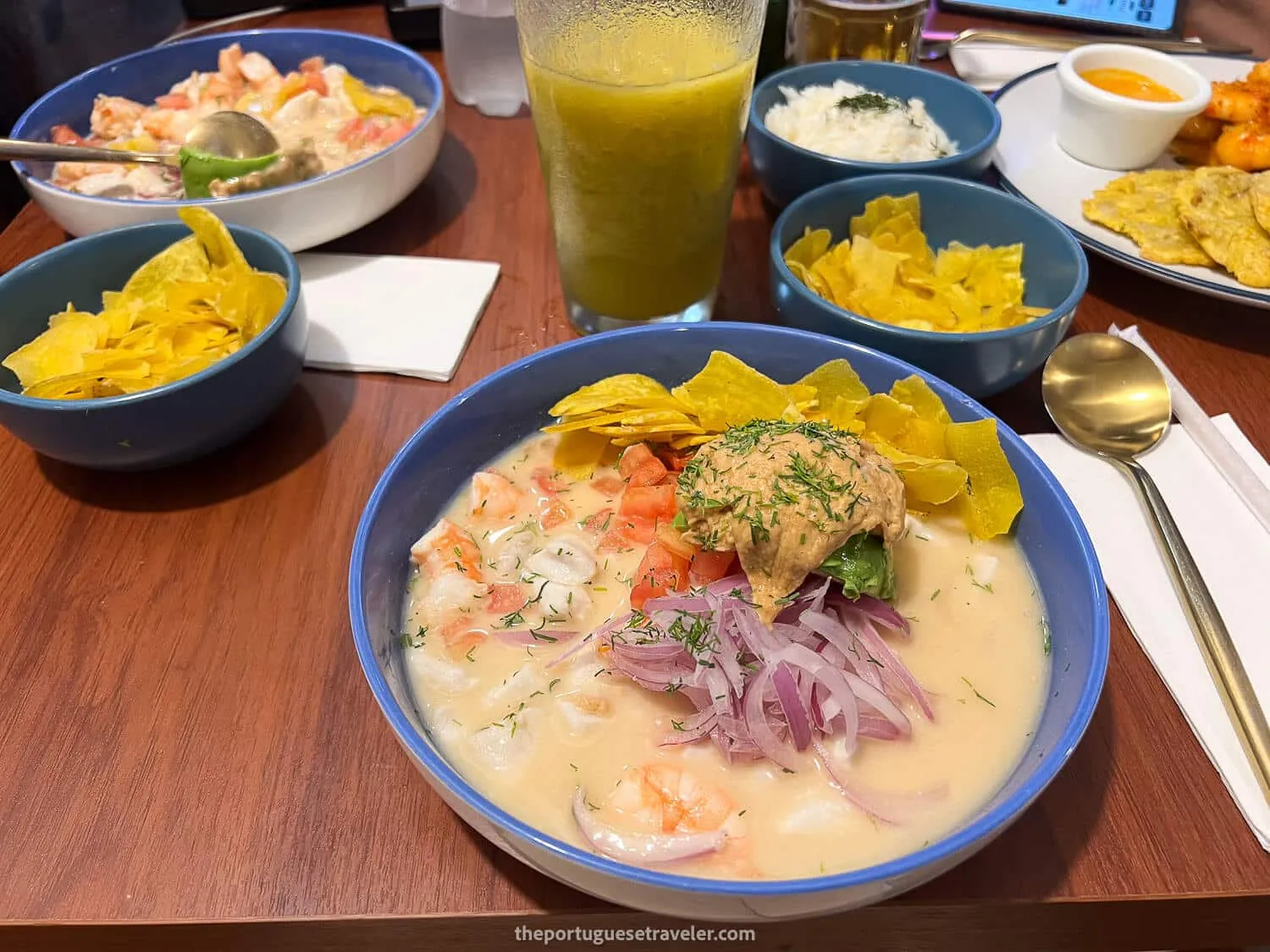 An amazing ceviche in La Cevicheria in Puerto Ayora