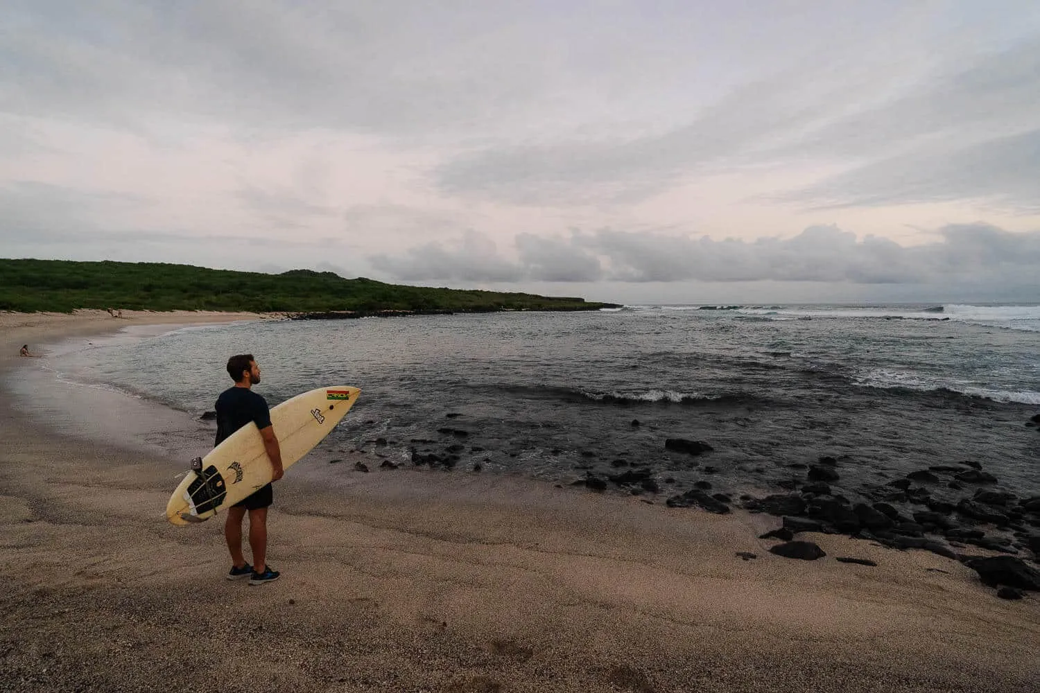 La loberia beach at sunset