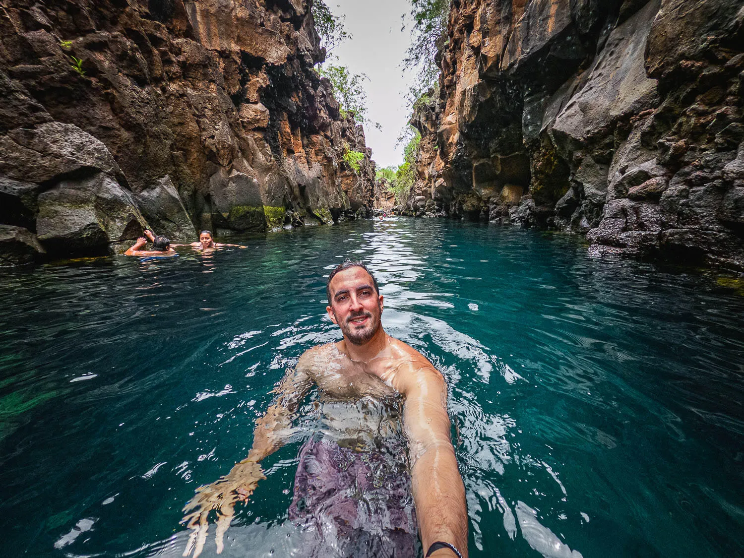 Me at Las Grietas - Galapagos 5 Day Itinerary