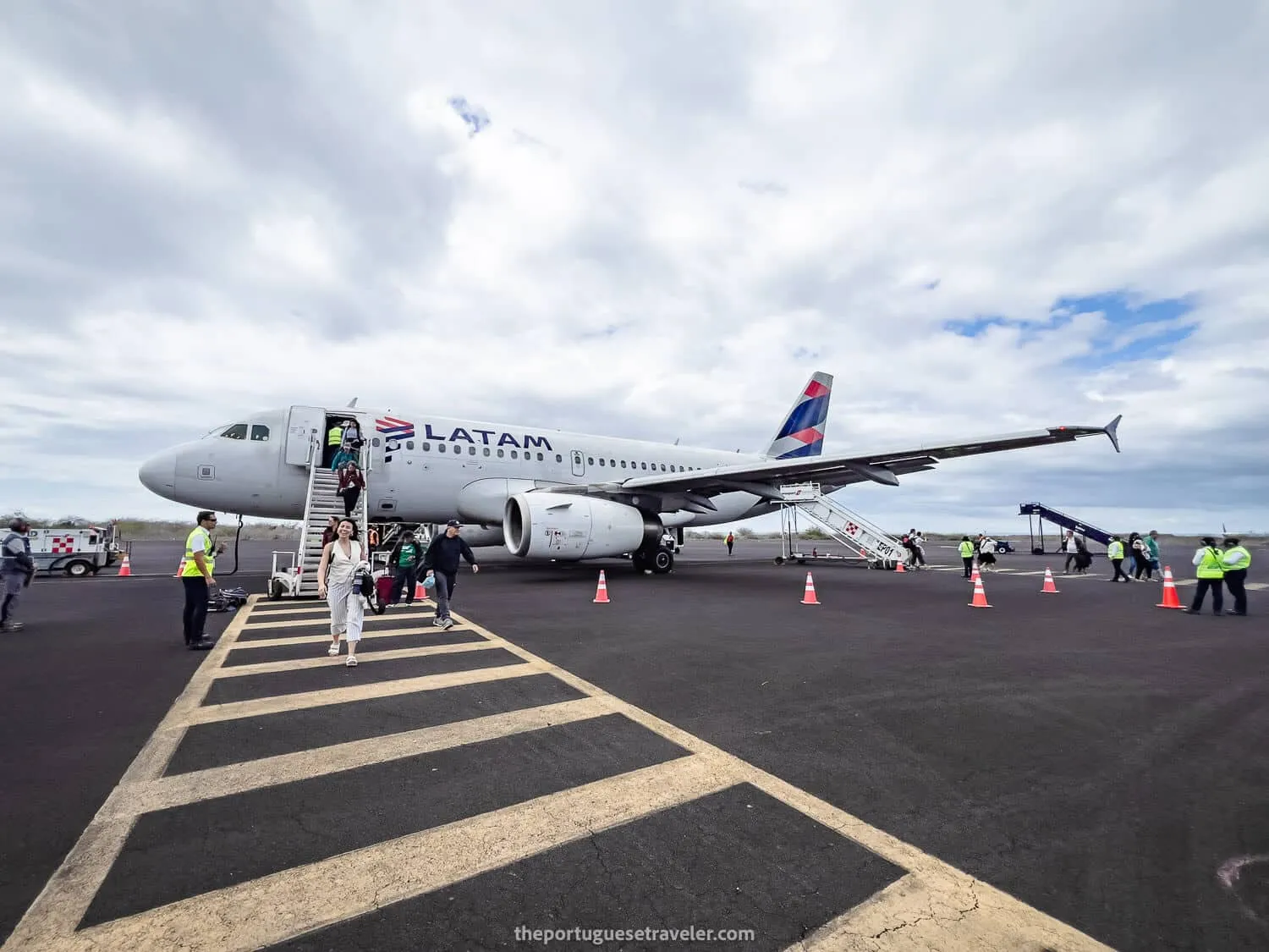 Arriving at San Cristobal airport with Latam - Galapagos Solo Travel