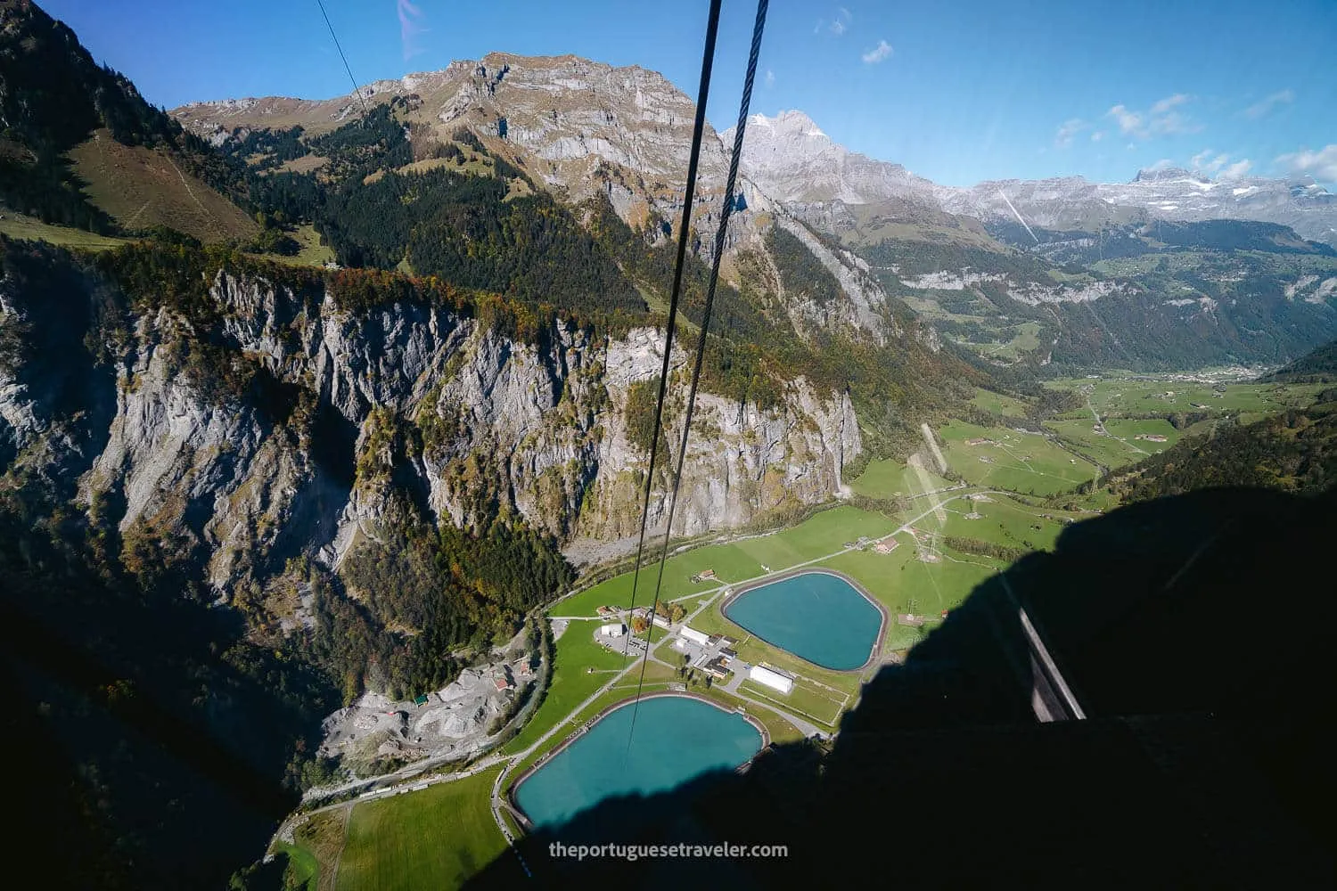 The view from the cable car