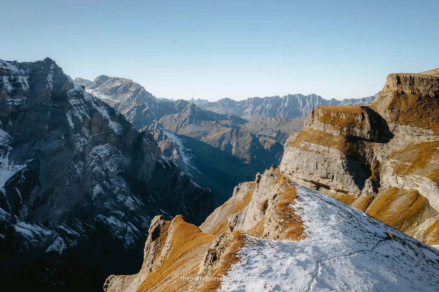 The view to the right from Muttenchopf Viewpoint