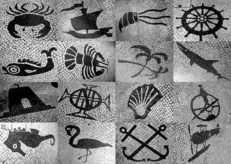 Macau’s Traditional Portuguese stonework, Calçada Portuguesa, China