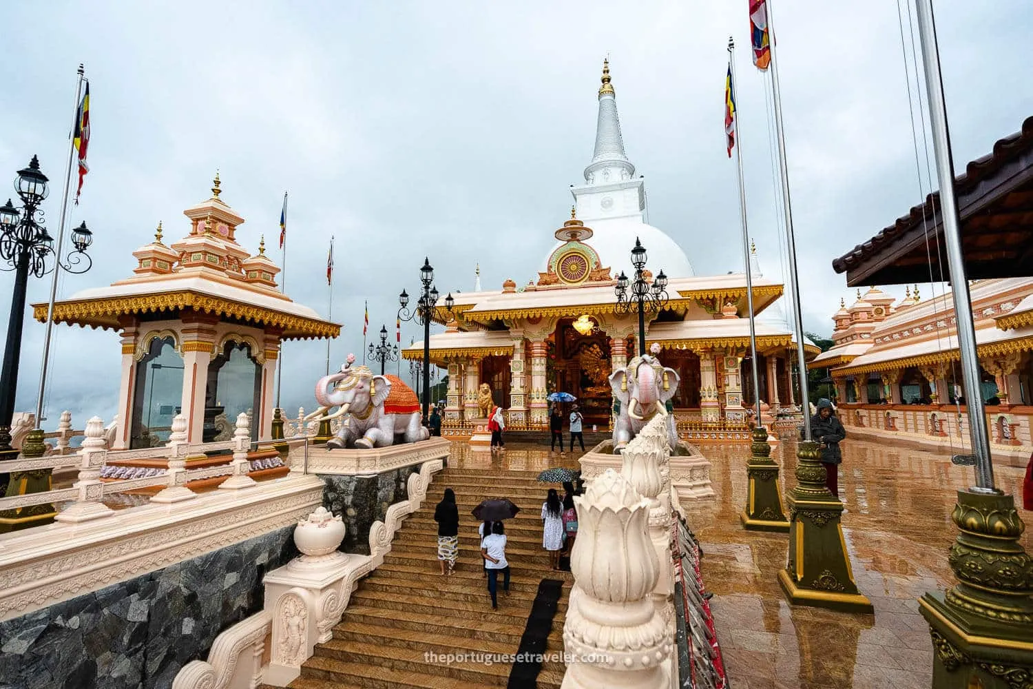 The best view of the main temple of the Monastery