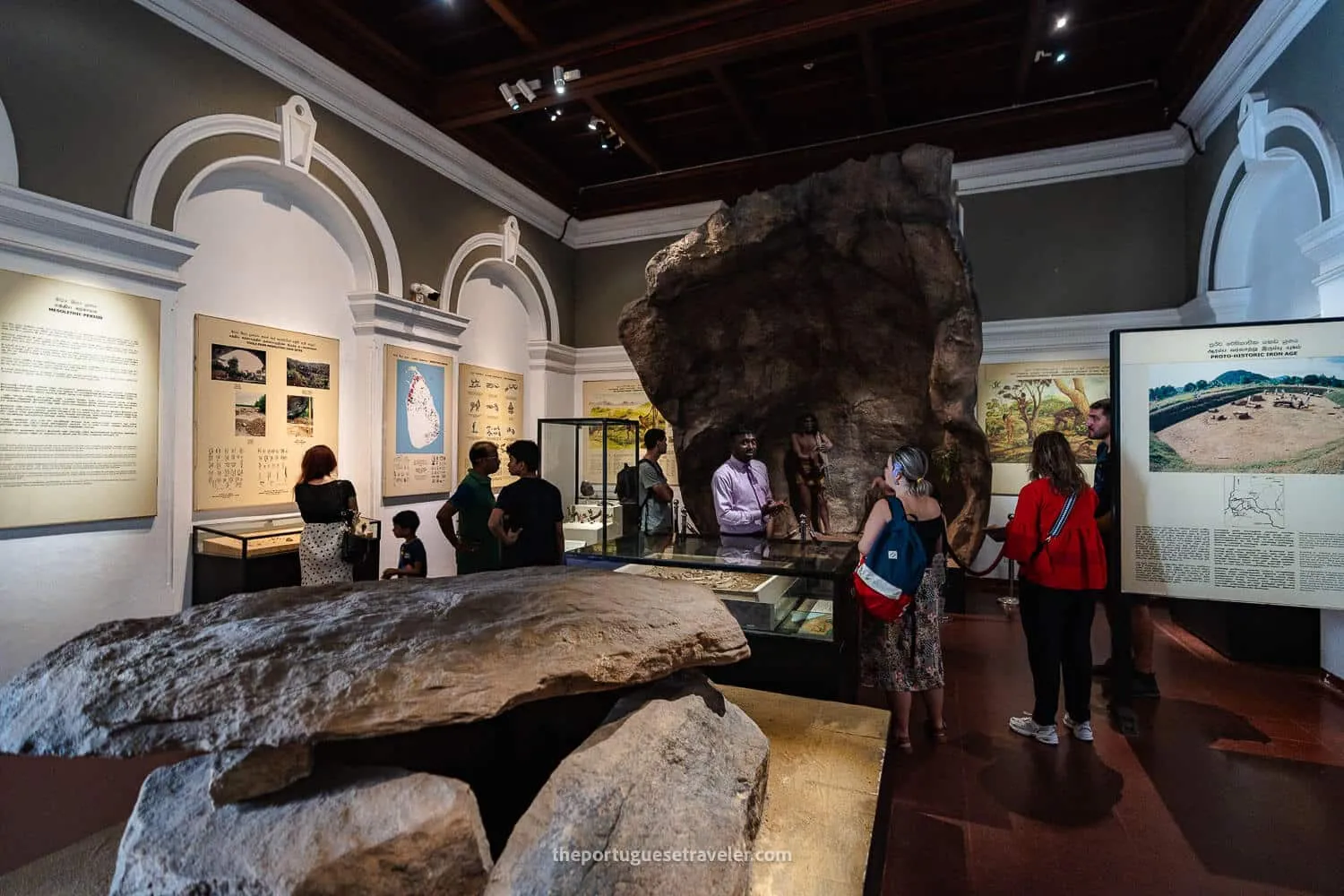 Pre-historic exhibit at the museum