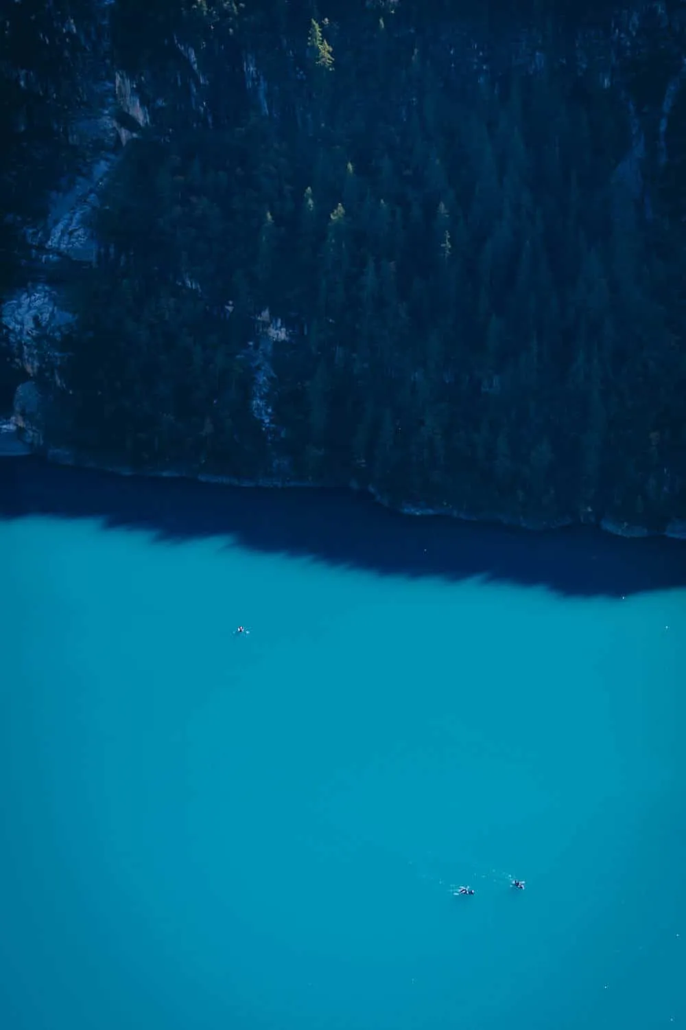 Three boats on the lake