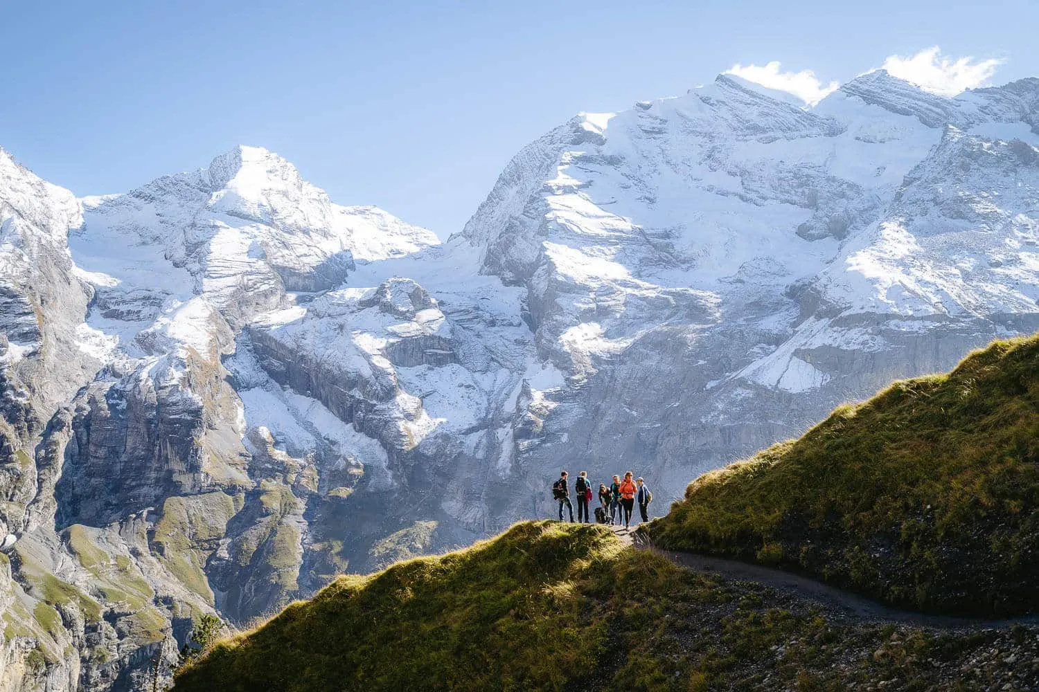 One of the coolest hiking photos i took on the Oeschinensee lake