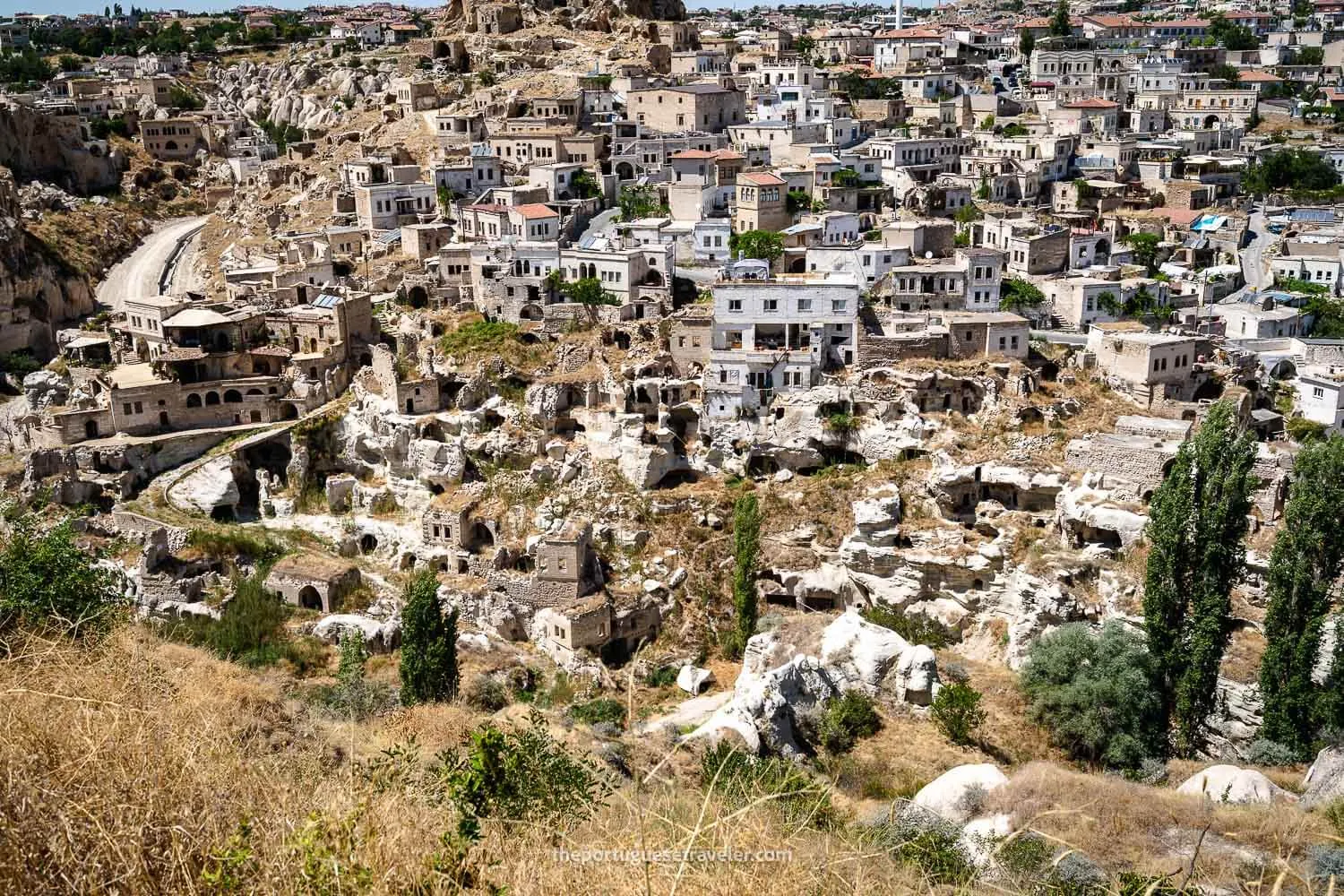 The village of Ortahisar, on the Cappadocia Green Tour