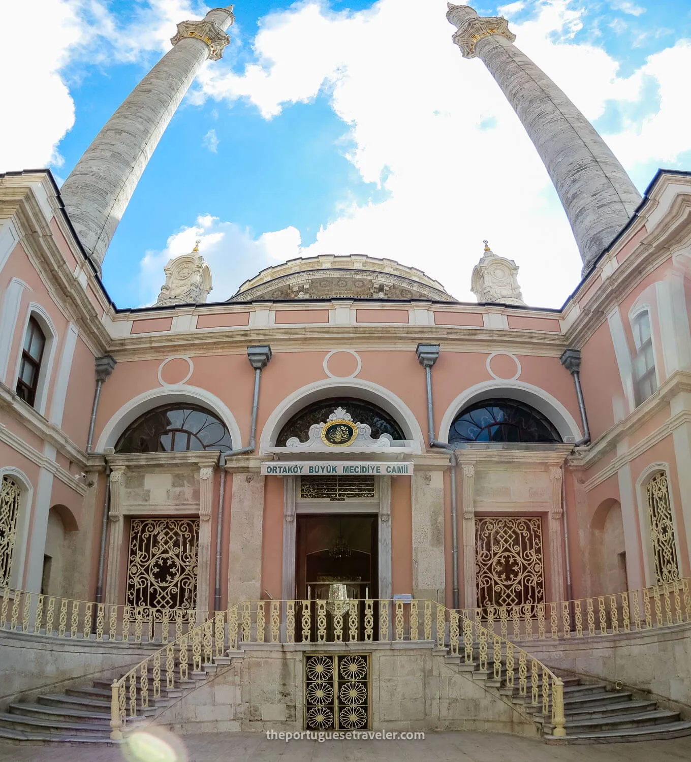 The entrance to the Ortaköy's Mosque