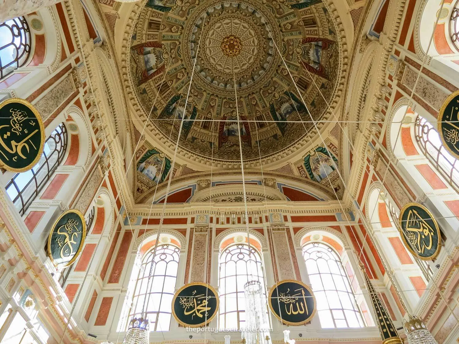 The ceiling of the Ortaköy Mosque