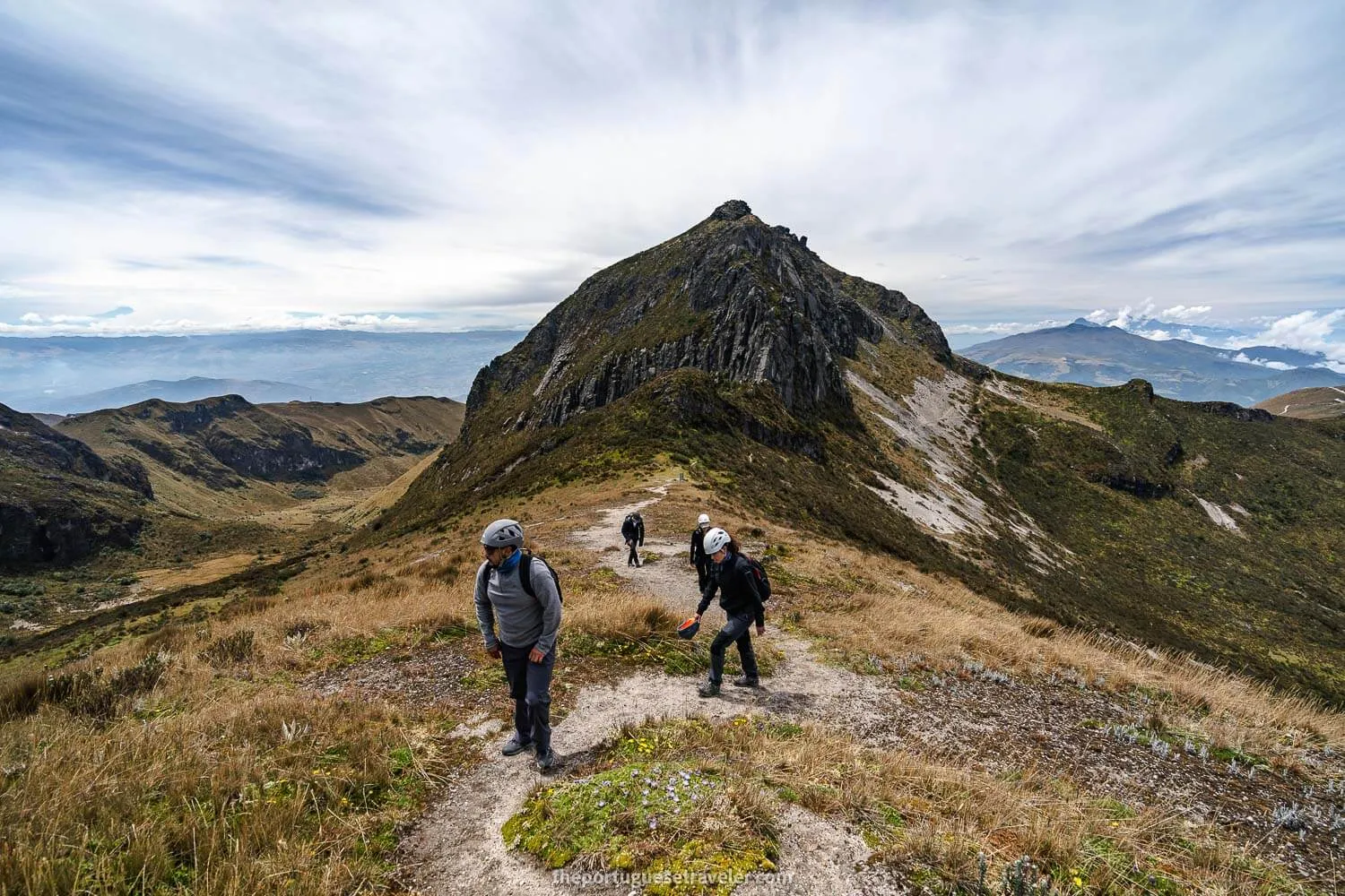 Almost arriving at Cerro Ladrillos with Padre Encantado in the background