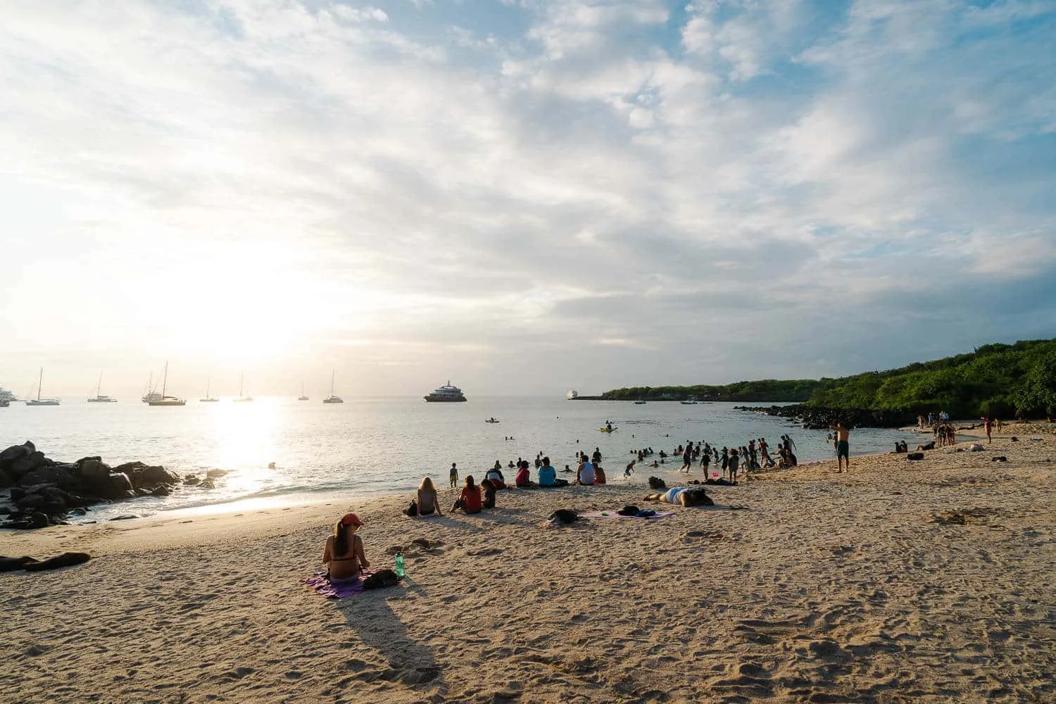 Sunset at Playa Mann in San Cristobal