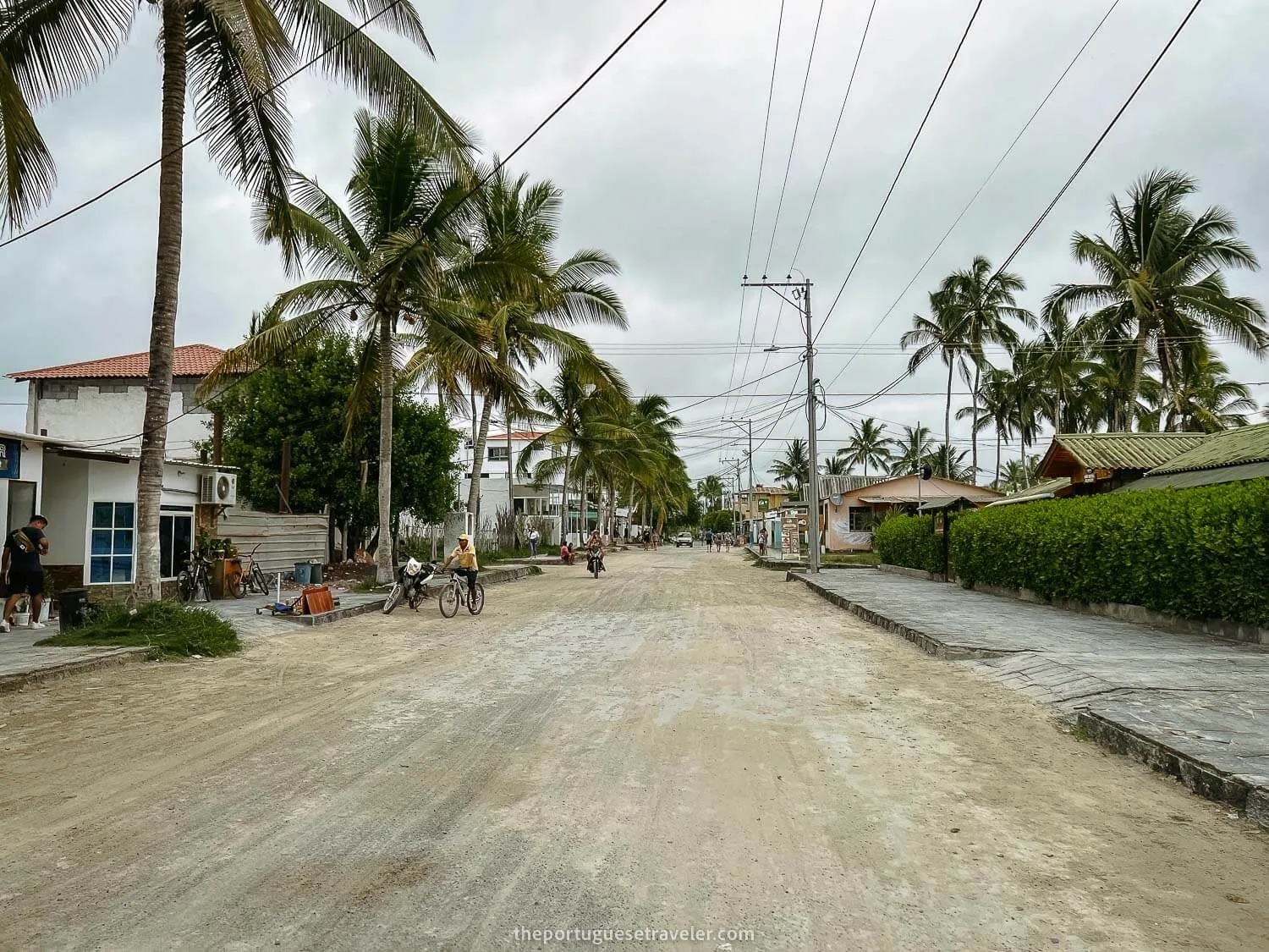 Puerto Villamil's downtown in Isabela, Galápagos