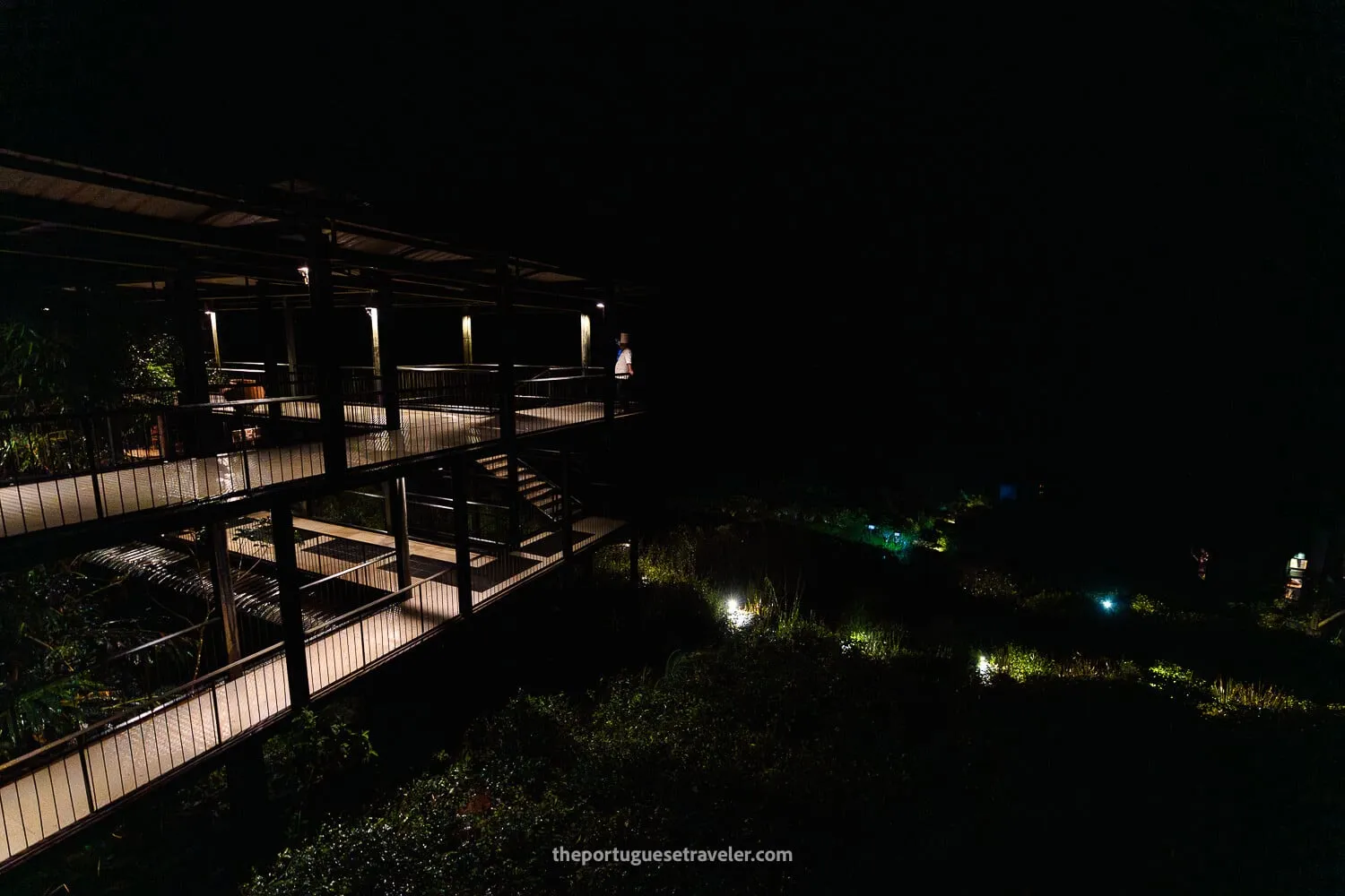 The Rainforest Ecolodge at night