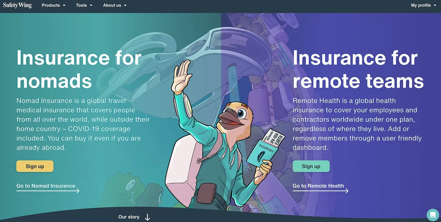 SafetyWing's Homepage - Travel Medical Insurance