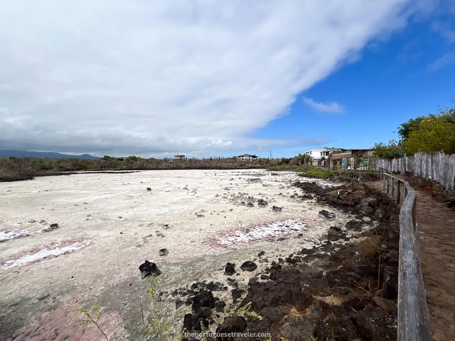 The salt lakes near Las Grietas