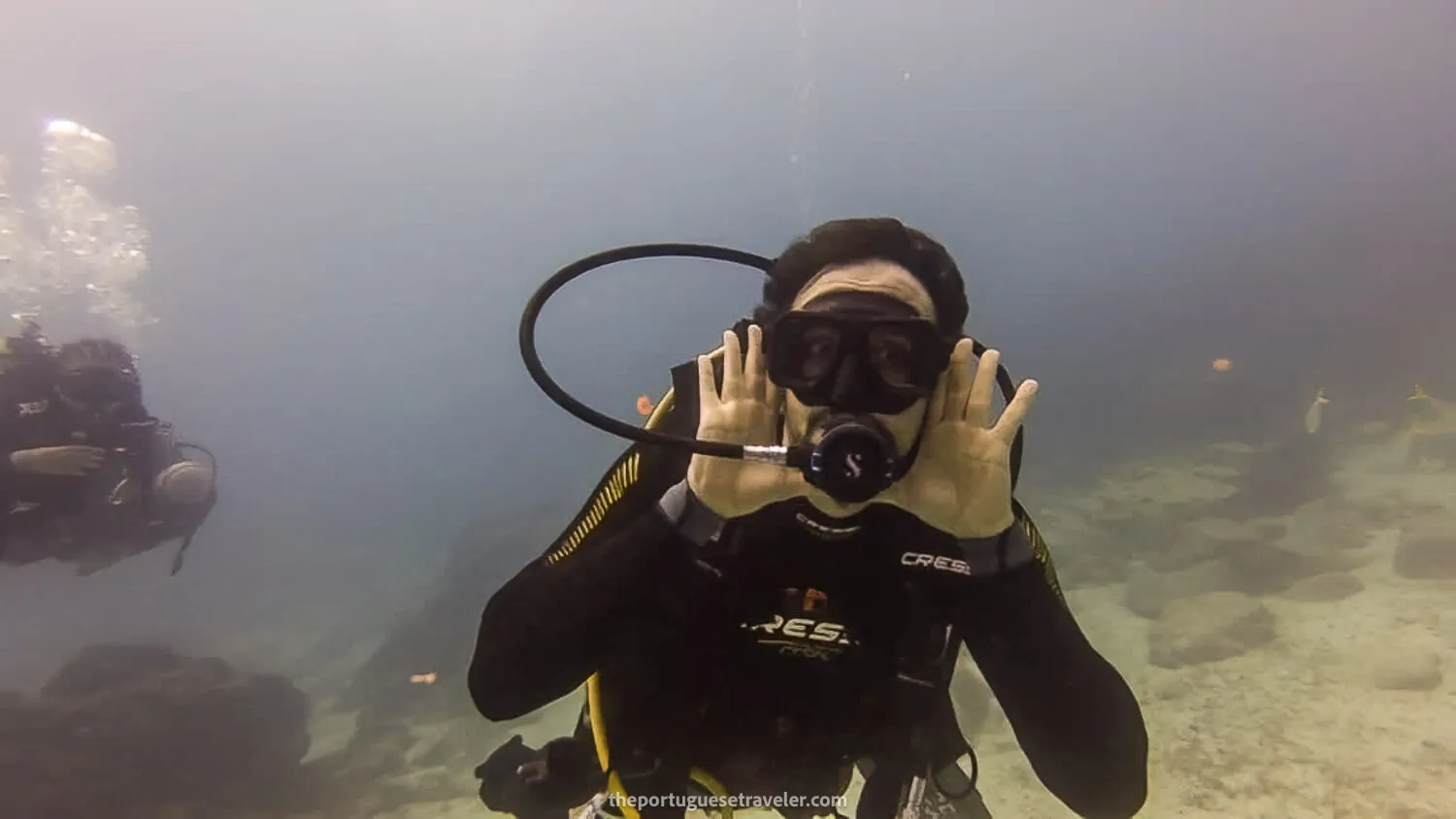 Me diving in Daphne Minor