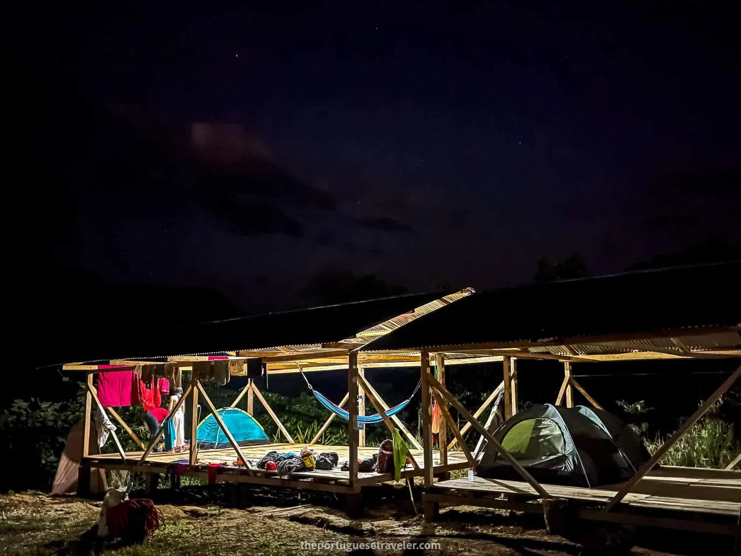 Our camping area at the community