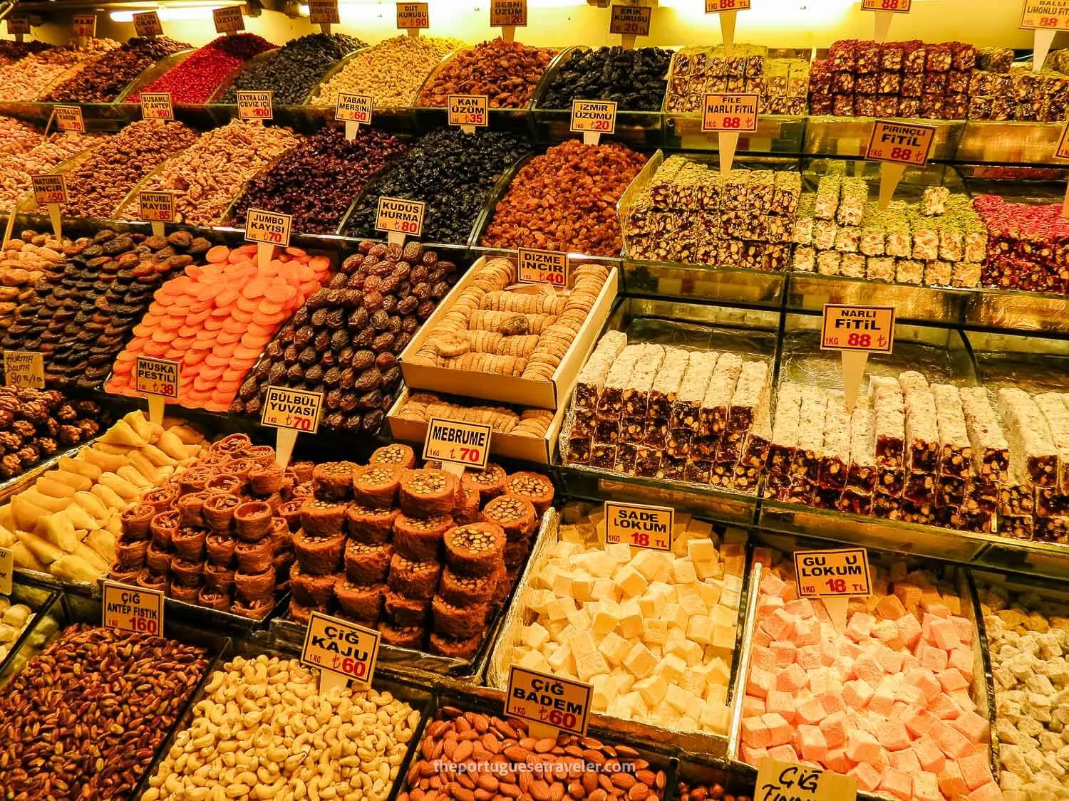 Lokum or Turkish Delight at the Spice Bazar