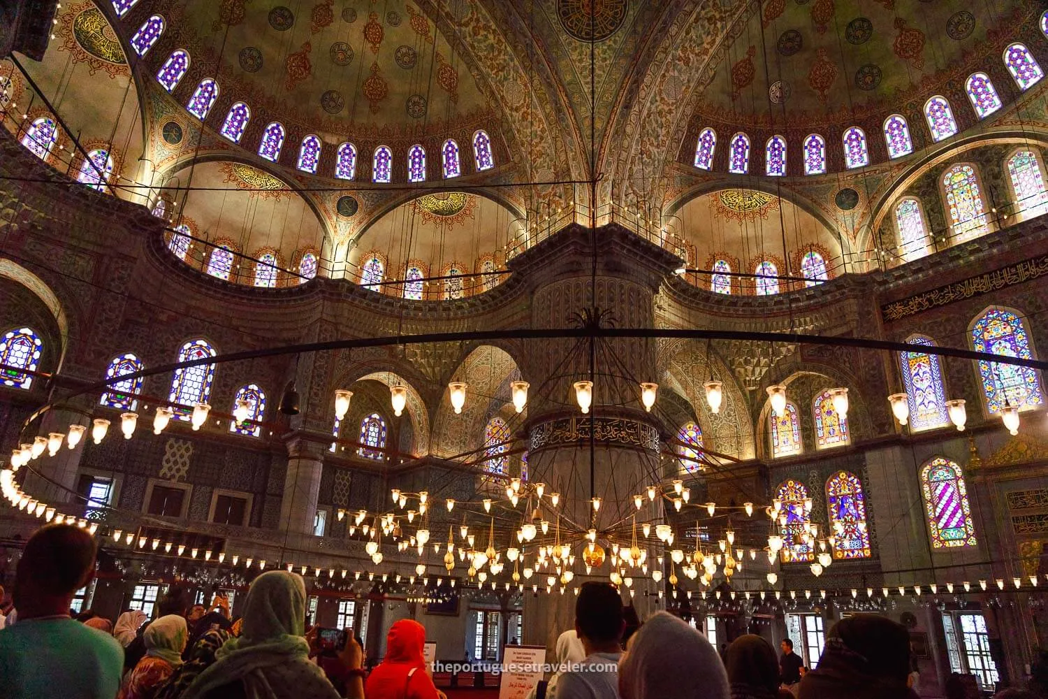 The Blue Mosque at night in Istanbul