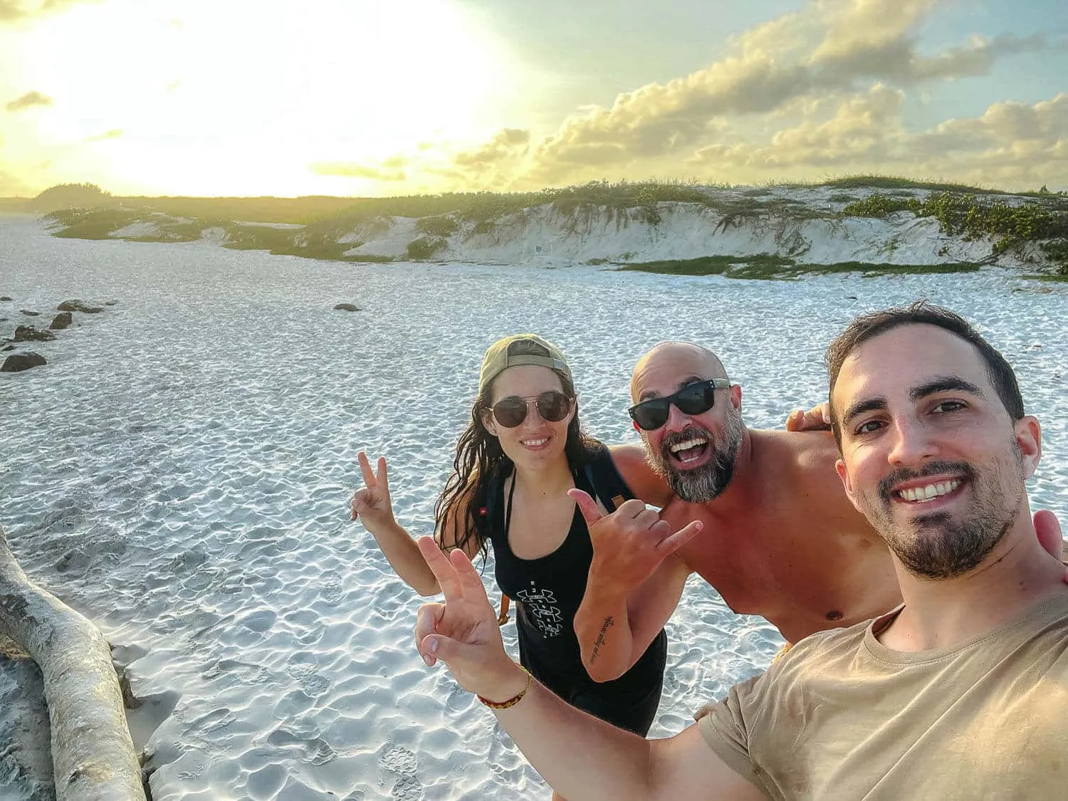 Me and my diving buddies in Tortuga Bay