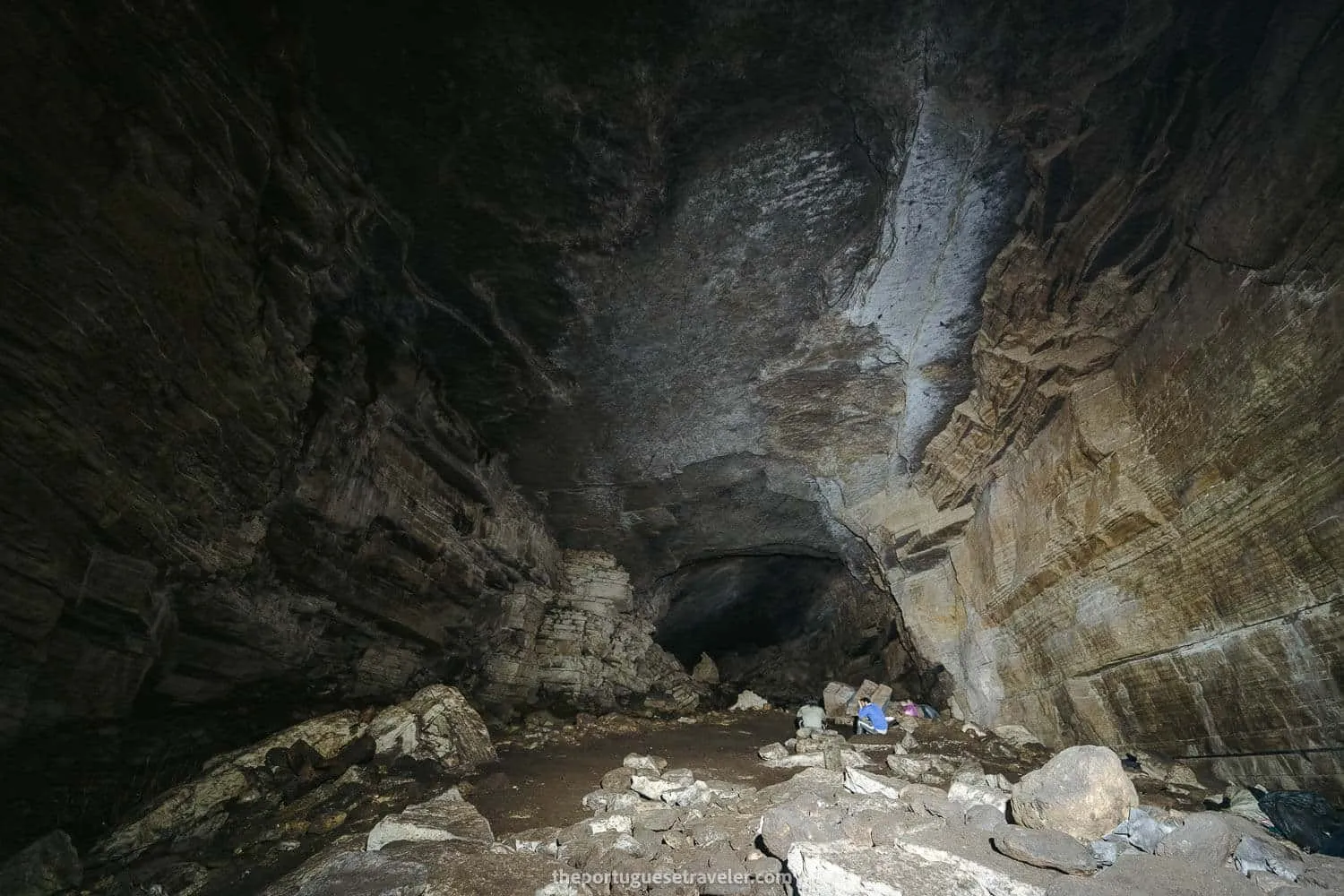 The view of the vault to the side we explored later one, on the Cueva de Los Tayos expedition.