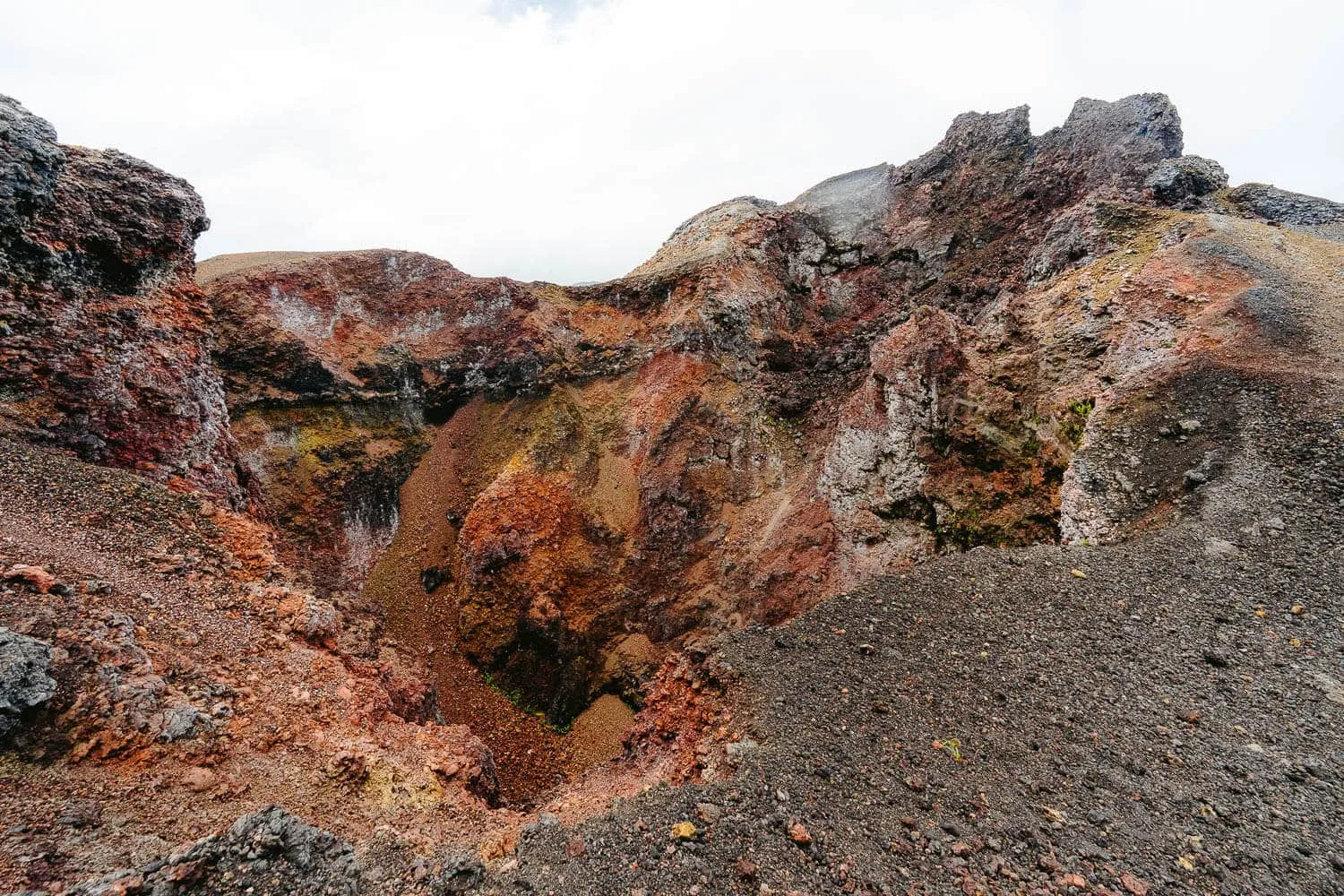 Chico volcano's amazing colours