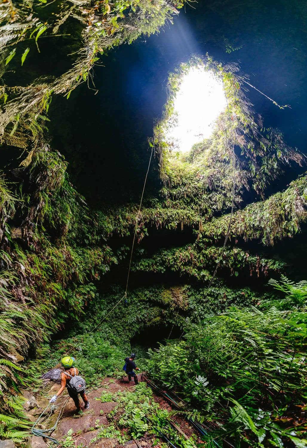 The entrance to the volcano