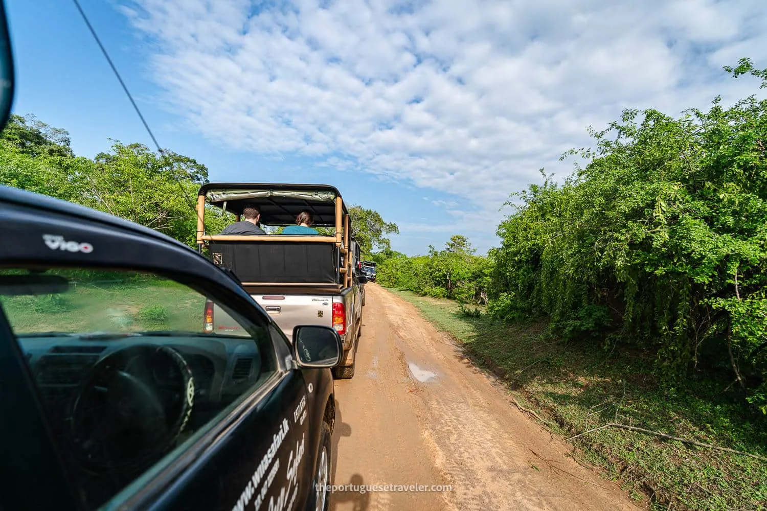 The Jeeps Queue at the Yala National Park safari
