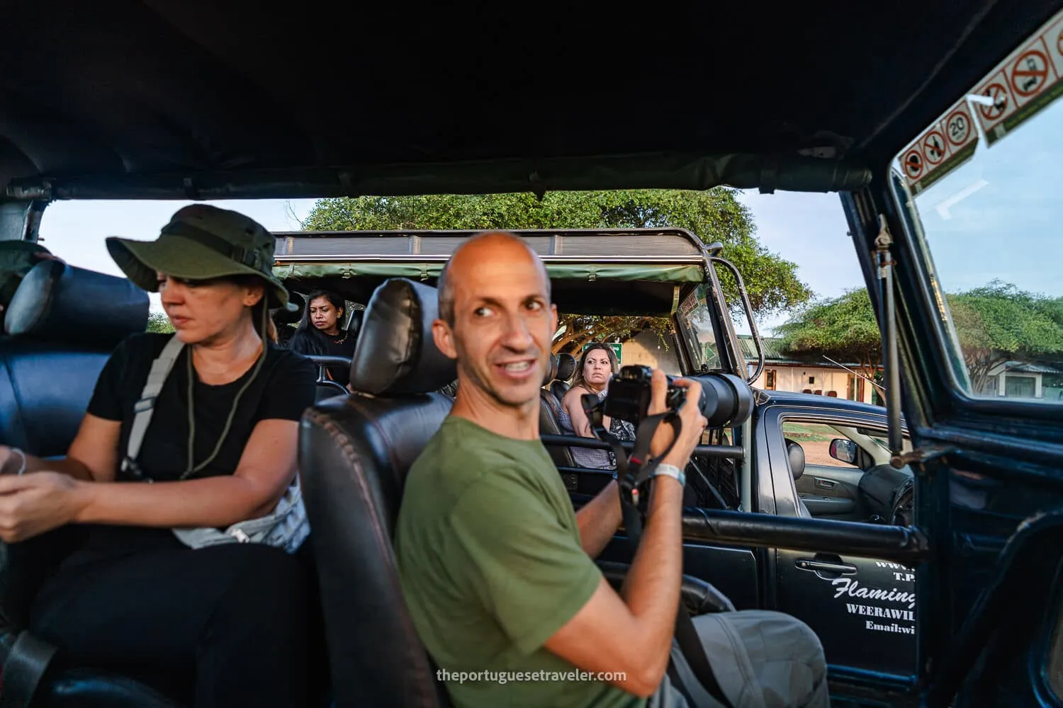 Jorge about to start the Safari Tour all geared up