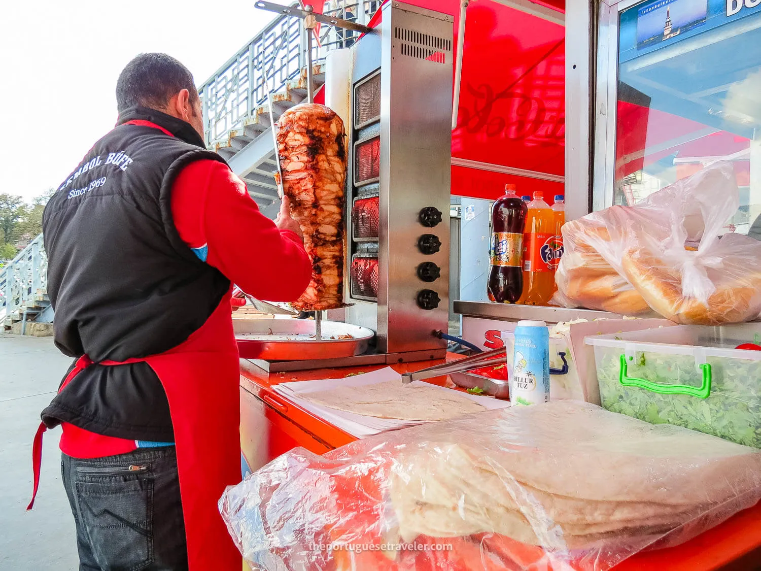 A Doner Kebap in the making