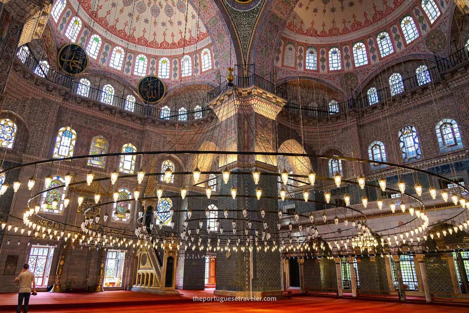 The interior of the Yeni Camii
