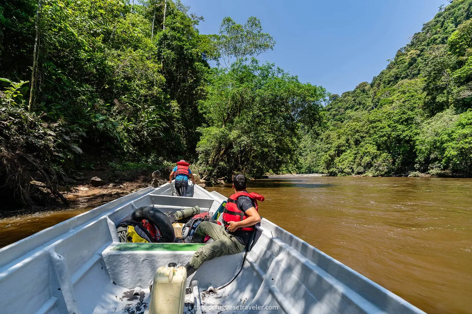 Arriving at our docking area in the Yuquianza river